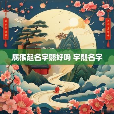 属猴起名宇熙好吗 宇熙名字