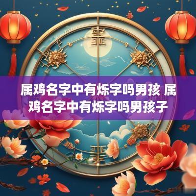 属鸡名字中有烁字吗男孩 属鸡名字中有烁字吗男孩子