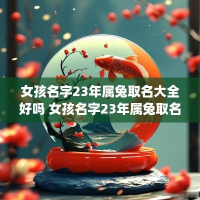 女孩名字23年属兔取名大全好吗 女孩名字23年属兔取名大全好吗