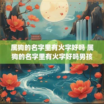 属狗的名字里有火字好吗 属狗的名字里有火字好吗男孩