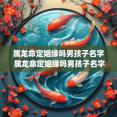 属龙命定姻缘吗男孩子名字 属龙命定姻缘吗男孩子名字叫什么