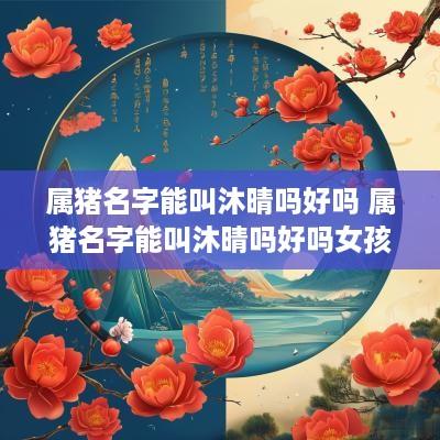 属猪名字能叫沐晴吗好吗 属猪名字能叫沐晴吗好吗女孩