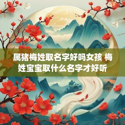 属猪梅姓取名字好吗女孩 梅姓宝宝取什么名字才好听