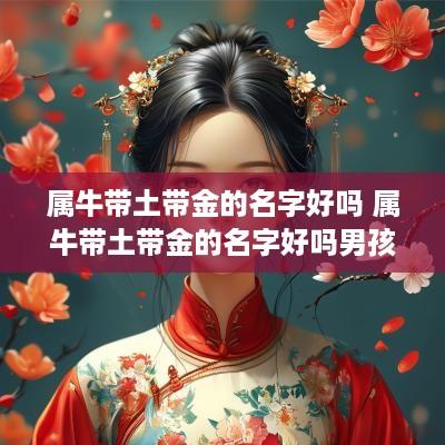 属牛带土带金的名字好吗 属牛带土带金的名字好吗男孩