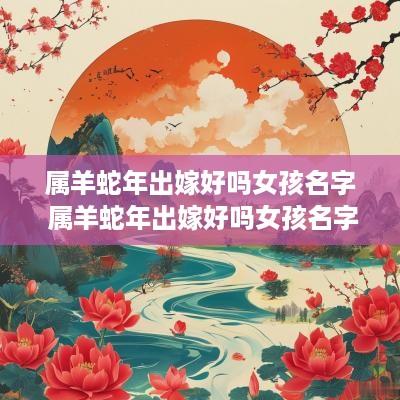 属羊蛇年出嫁好吗女孩名字 属羊蛇年出嫁好吗女孩名字大全