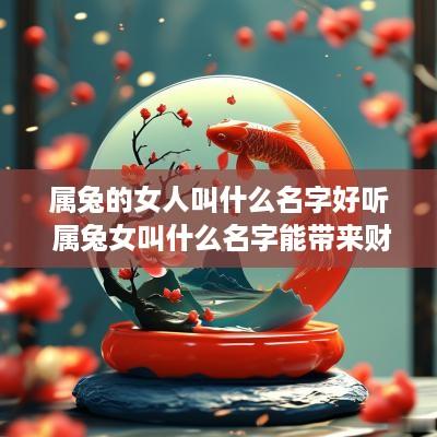 属兔的女人叫什么名字好听 属兔女叫什么名字能带来财气