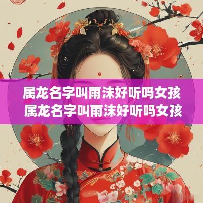 属龙名字叫雨沫好听吗女孩 属龙名字叫雨沫好听吗女孩子