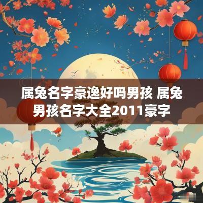 属兔名字豪逸好吗男孩 属兔男孩名字大全2011豪字