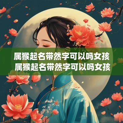 属猴起名带然字可以吗女孩 属猴起名带然字可以吗女孩名字