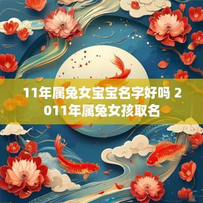 11年属兔女宝宝名字好吗 2011年属兔女孩取名