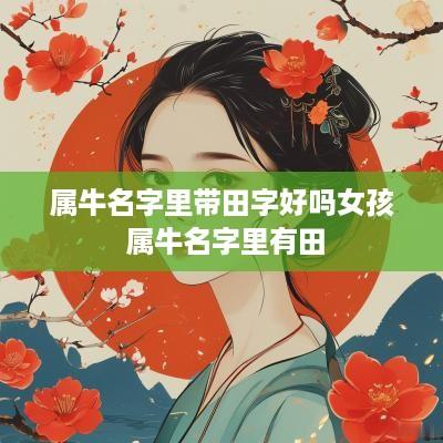属牛名字里带田字好吗女孩 属牛名字里有田
