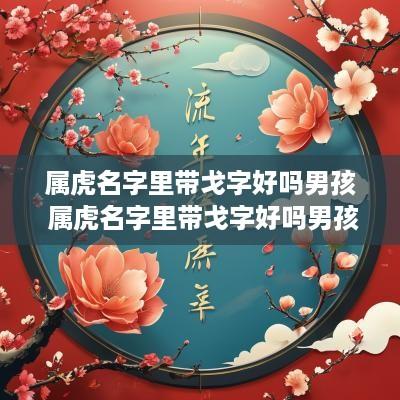属虎名字里带戈字好吗男孩 属虎名字里带戈字好吗男孩子