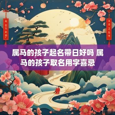 属马的孩子起名带日好吗 属马的孩子取名用字喜忌