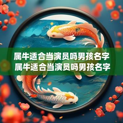 属牛适合当演员吗男孩名字 属牛适合当演员吗男孩名字大全