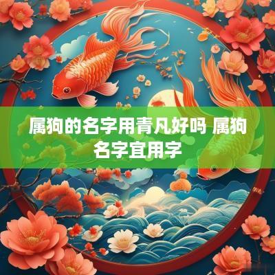 属狗的名字用青凡好吗 属狗名字宜用字
