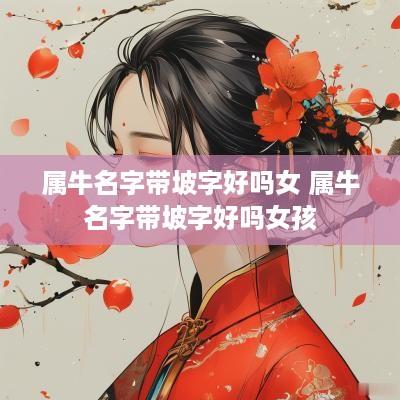 属牛名字带坡字好吗女 属牛名字带坡字好吗女孩