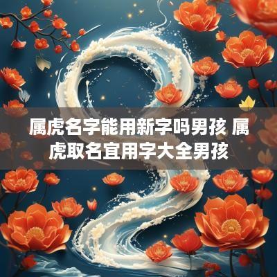 属虎名字能用新字吗男孩 属虎取名宜用字大全男孩