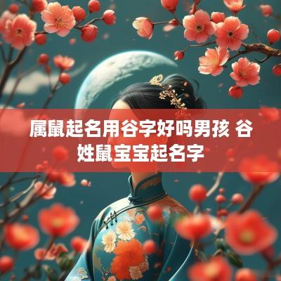 属鼠起名用谷字好吗男孩 谷姓鼠宝宝起名字