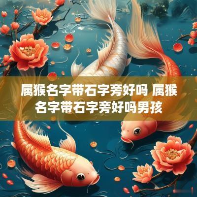 属猴名字带石字旁好吗 属猴名字带石字旁好吗男孩