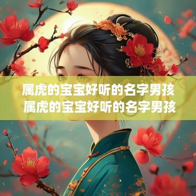 属虎的宝宝好听的名字男孩 属虎的宝宝好听的名字男孩两个字