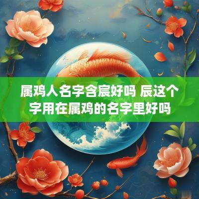 属鸡人名字含宸好吗 辰这个字用在属鸡的名字里好吗