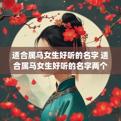 适合属马女生好听的名字 适合属马女生好听的名字两个字