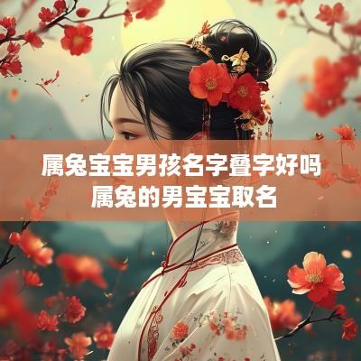 属兔宝宝男孩名字叠字好吗 属兔的男宝宝取名