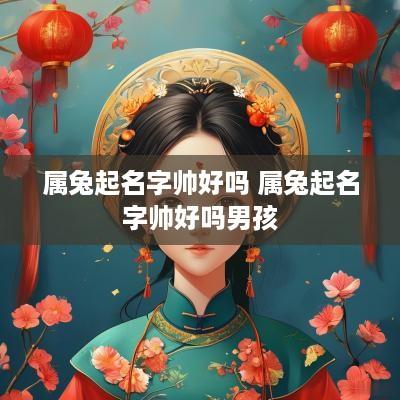 属兔起名字帅好吗 属兔起名字帅好吗男孩