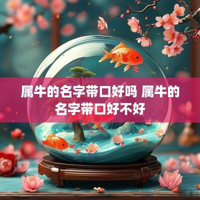 属牛的名字带口好吗 属牛的名字带口好不好