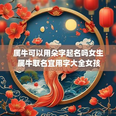 属牛可以用朵字起名吗女生 属牛取名宜用字大全女孩