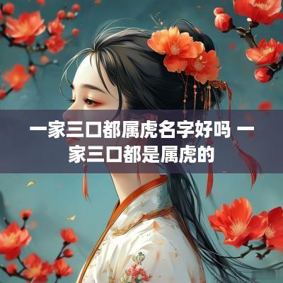 一家三口都属虎名字好吗 一家三口都是属虎的