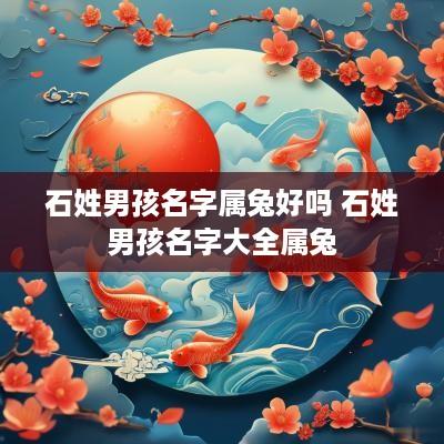 石姓男孩名字属兔好吗 石姓男孩名字大全属兔