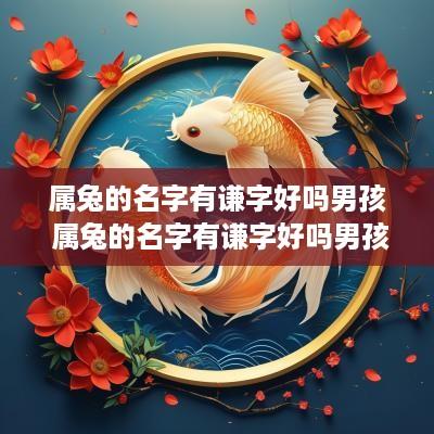 属兔的名字有谦字好吗男孩 属兔的名字有谦字好吗男孩怎么取