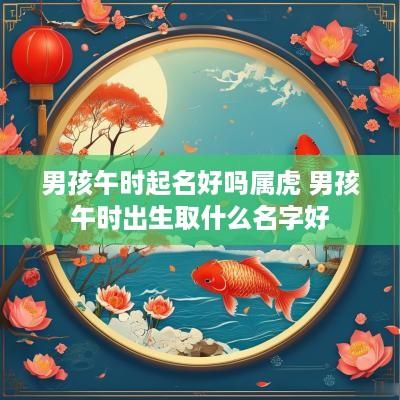 男孩午时起名好吗属虎 男孩午时出生取什么名字好