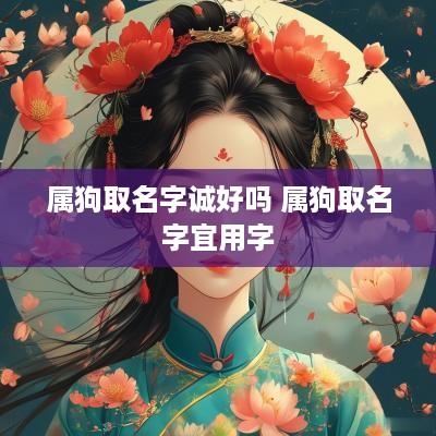 属狗取名字诚好吗 属狗取名字宜用字