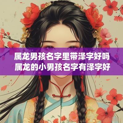属龙男孩名字里带泽字好吗 属龙的小男孩名字有泽字好吗