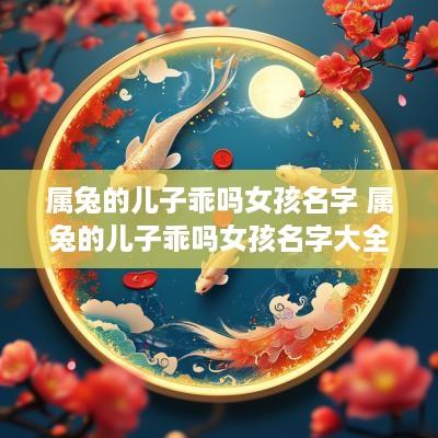 属兔的儿子乖吗女孩名字 属兔的儿子乖吗女孩名字大全