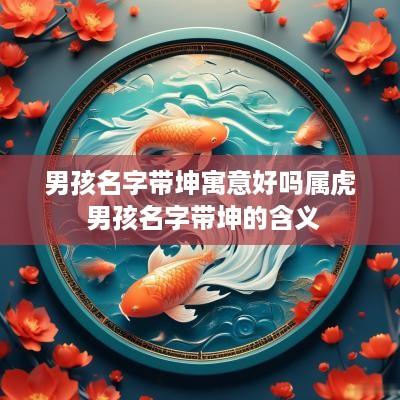 男孩名字带坤寓意好吗属虎 男孩名字带坤的含义