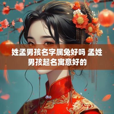 姓孟男孩名字属兔好吗 孟姓男孩起名寓意好的
