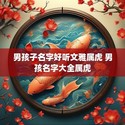男孩子名字好听文雅属虎 男孩名字大全属虎
