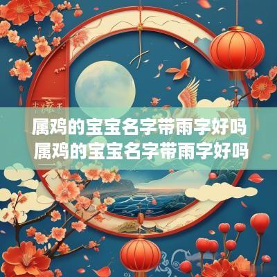 属鸡的宝宝名字带雨字好吗 属鸡的宝宝名字带雨字好吗男孩
