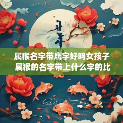 属猴名字带鹰字好吗女孩子 属猴的名字带上什么字的比较好
