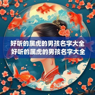 好听的属虎的男孩名字大全 好听的属虎的男孩名字大全四个字