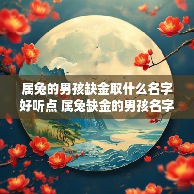 属兔的男孩缺金取什么名字好听点 属兔缺金的男孩名字大全集
