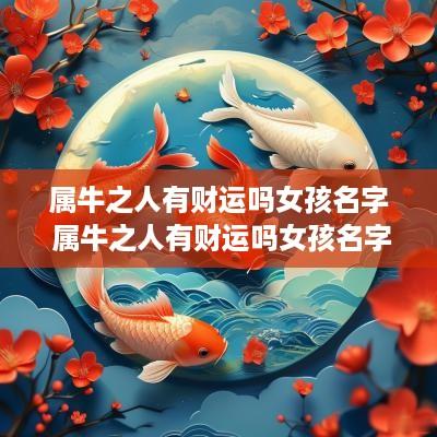 属牛之人有财运吗女孩名字 属牛之人有财运吗女孩名字怎么取