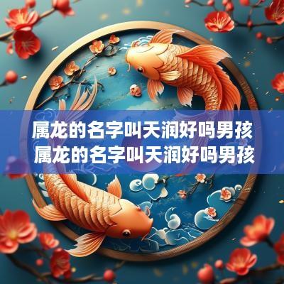 属龙的名字叫天润好吗男孩 属龙的名字叫天润好吗男孩子