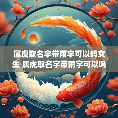 属虎取名字带雨字可以吗女生 属虎取名字带雨字可以吗女生
