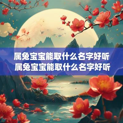 属兔宝宝能取什么名字好听 属兔宝宝能取什么名字好听点