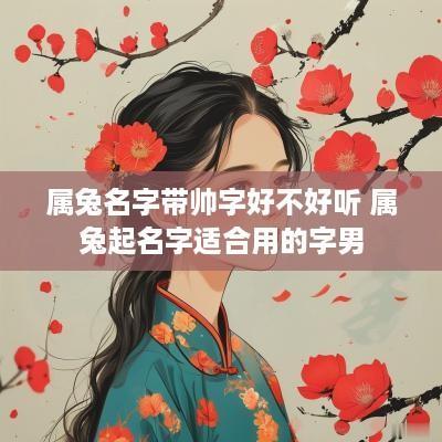属兔名字带帅字好不好听 属兔起名字适合用的字男