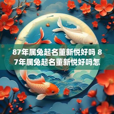 87年属兔起名董新悦好吗 87年属兔起名董新悦好吗怎么样